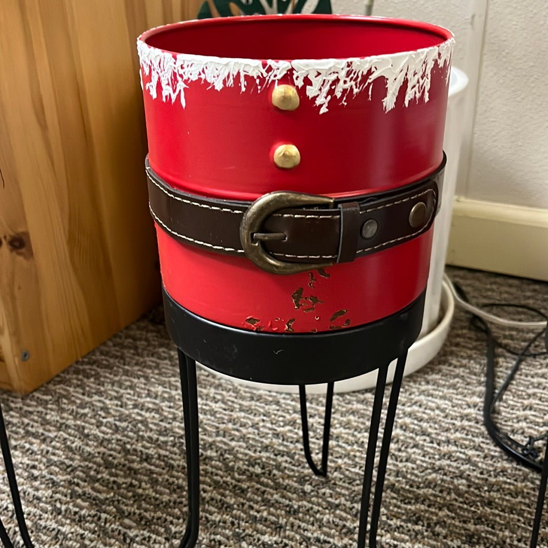 Santa Belt Nesting Planters for Christmas