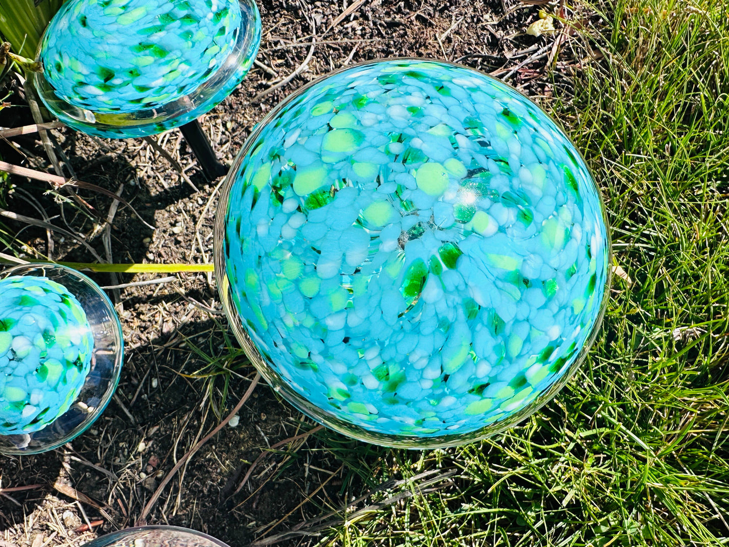 Chihuly Inspired Art Glass Mushroom: 4"