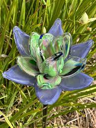 Art Glass Flower Stake