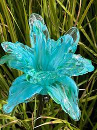 Art Glass Flower Stake