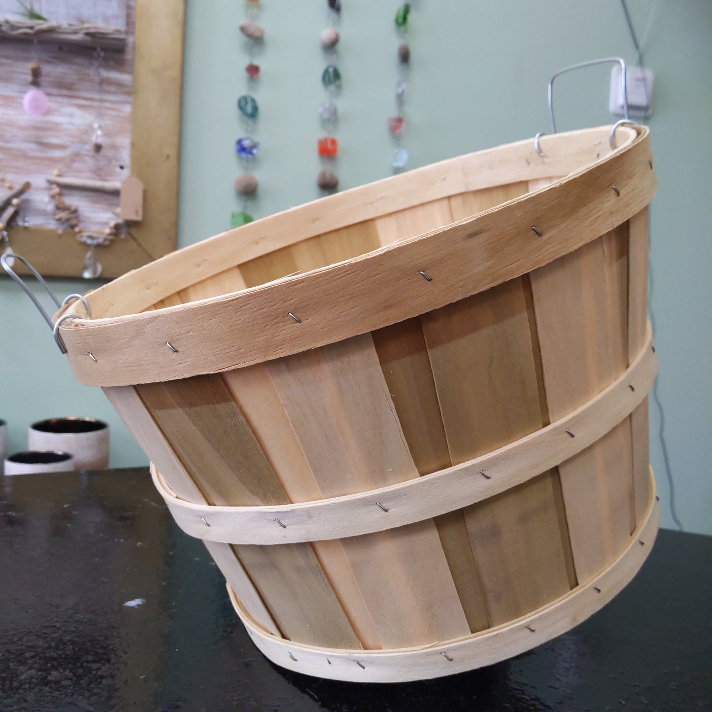 Apple Bushel Basket w/Handles