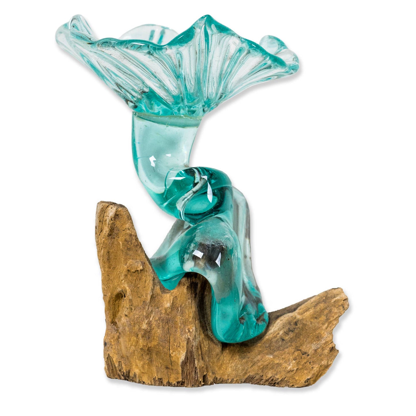 Lotus Glass Dish on Root