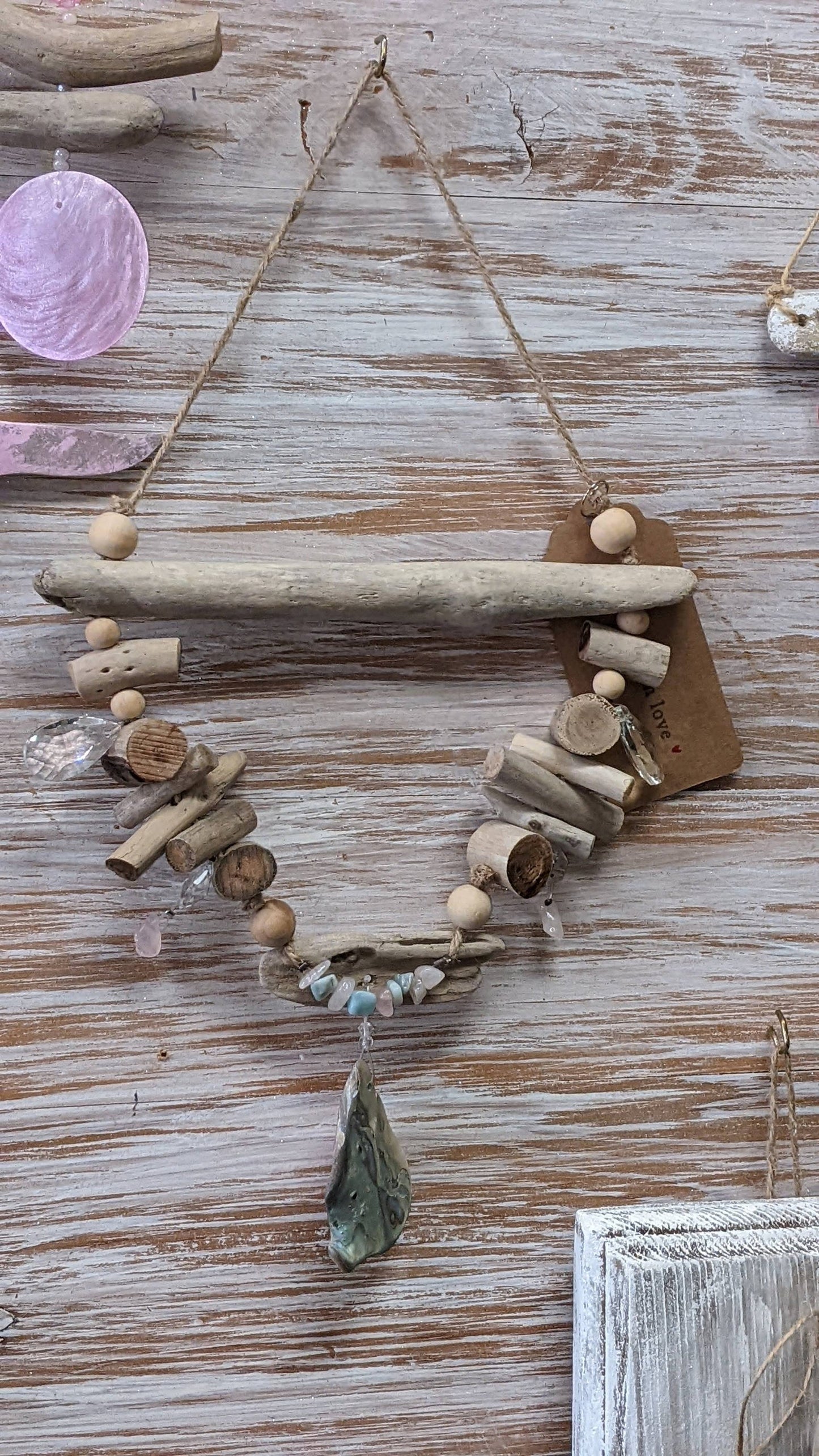 Abalone Shell Boho Hanger