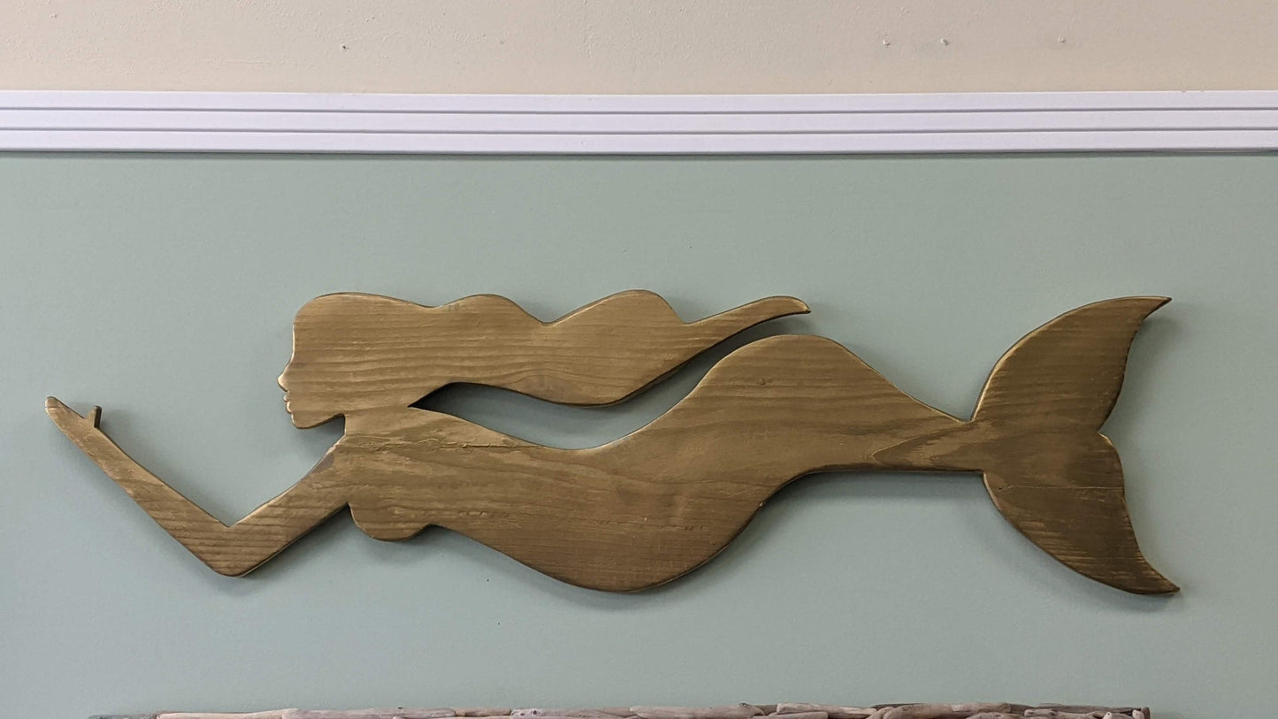 Redwood Mermaid In Gold