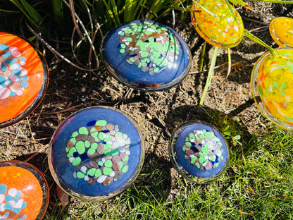 Chihuly Inspired Art Glass Mushroom: 4"