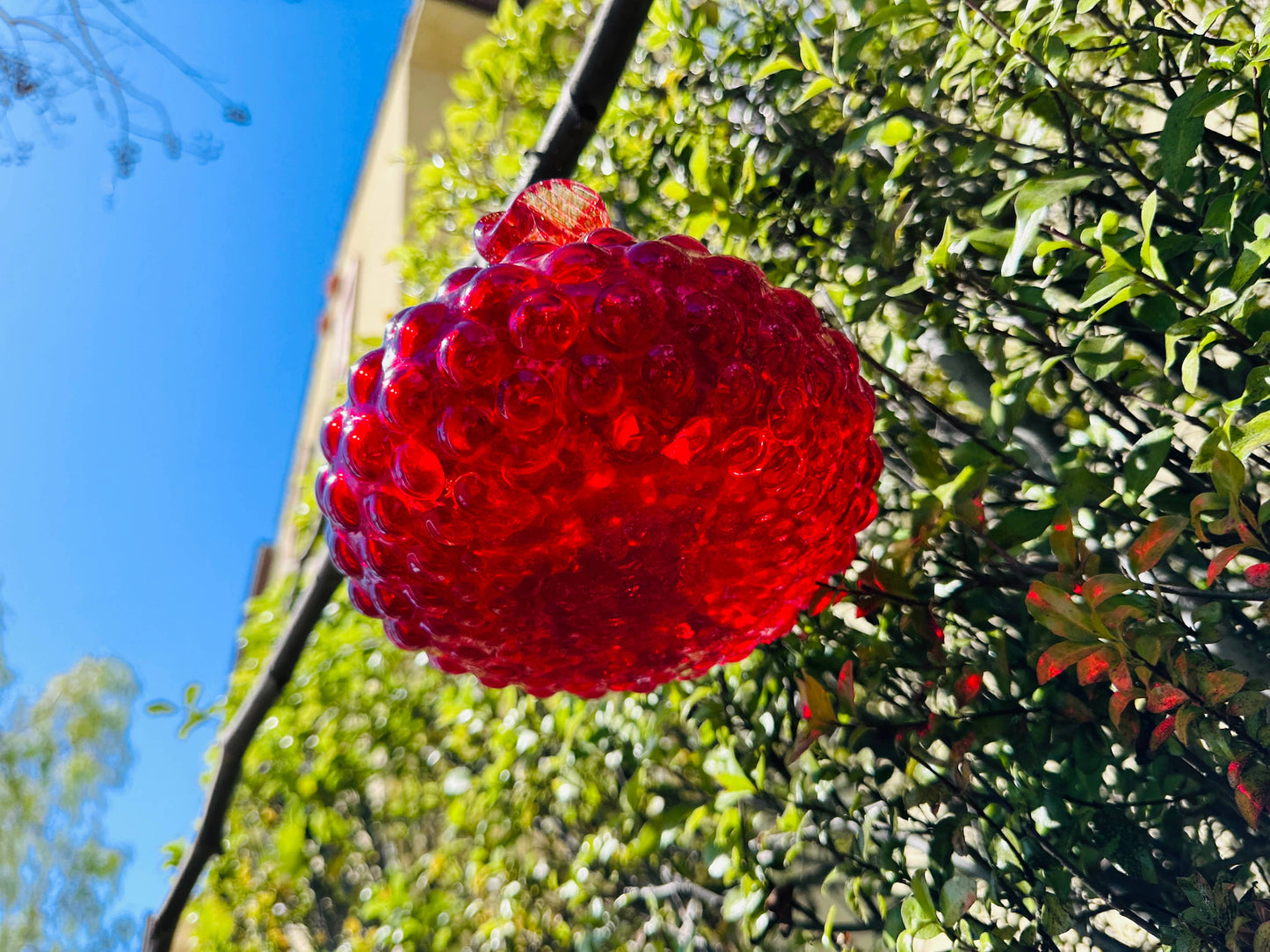 Art Glass Humming bird feeder Large: Assorted Color