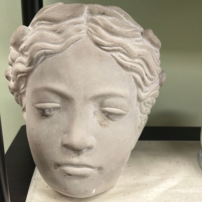 Stone Roman Face Planters