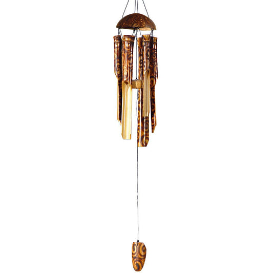Bamboo Windchime Small Fire-Burned (Each)