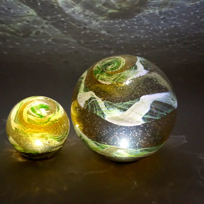 6" Art Glass Solar Orb