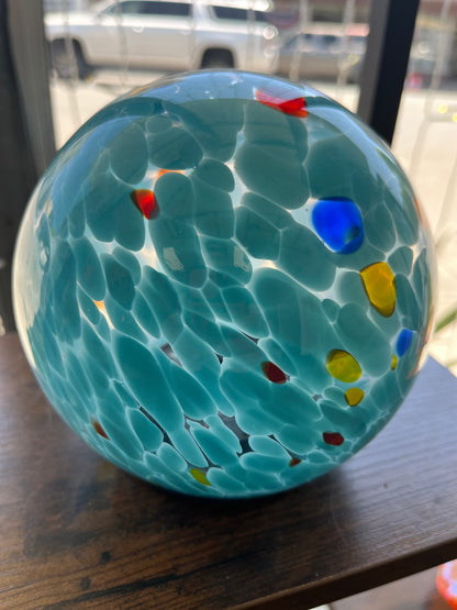 6" Art Glass Solar Orb