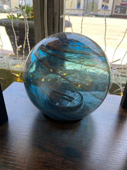 6" Art Glass Solar Orb