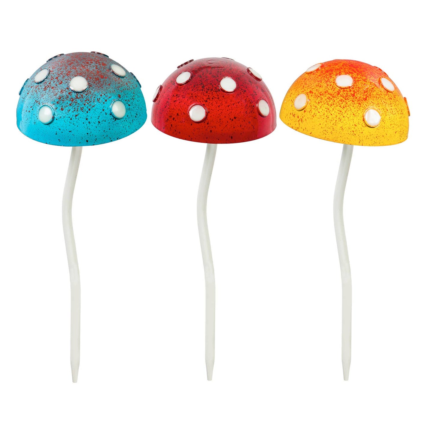 12.5"H Glow in the Dark Mushroom Plant Pick