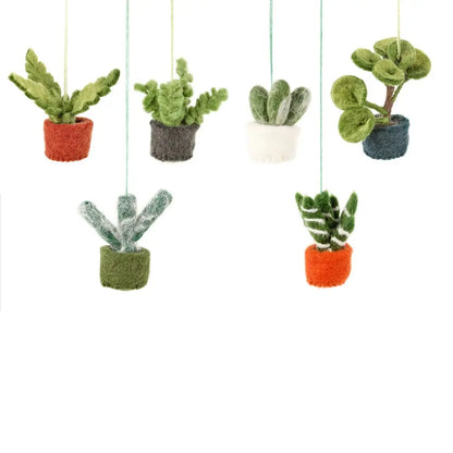 Felt So Good - Handmade Felt Hanging Mini Plants Decorations