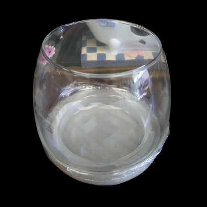 6" Glass Planters with Saucer