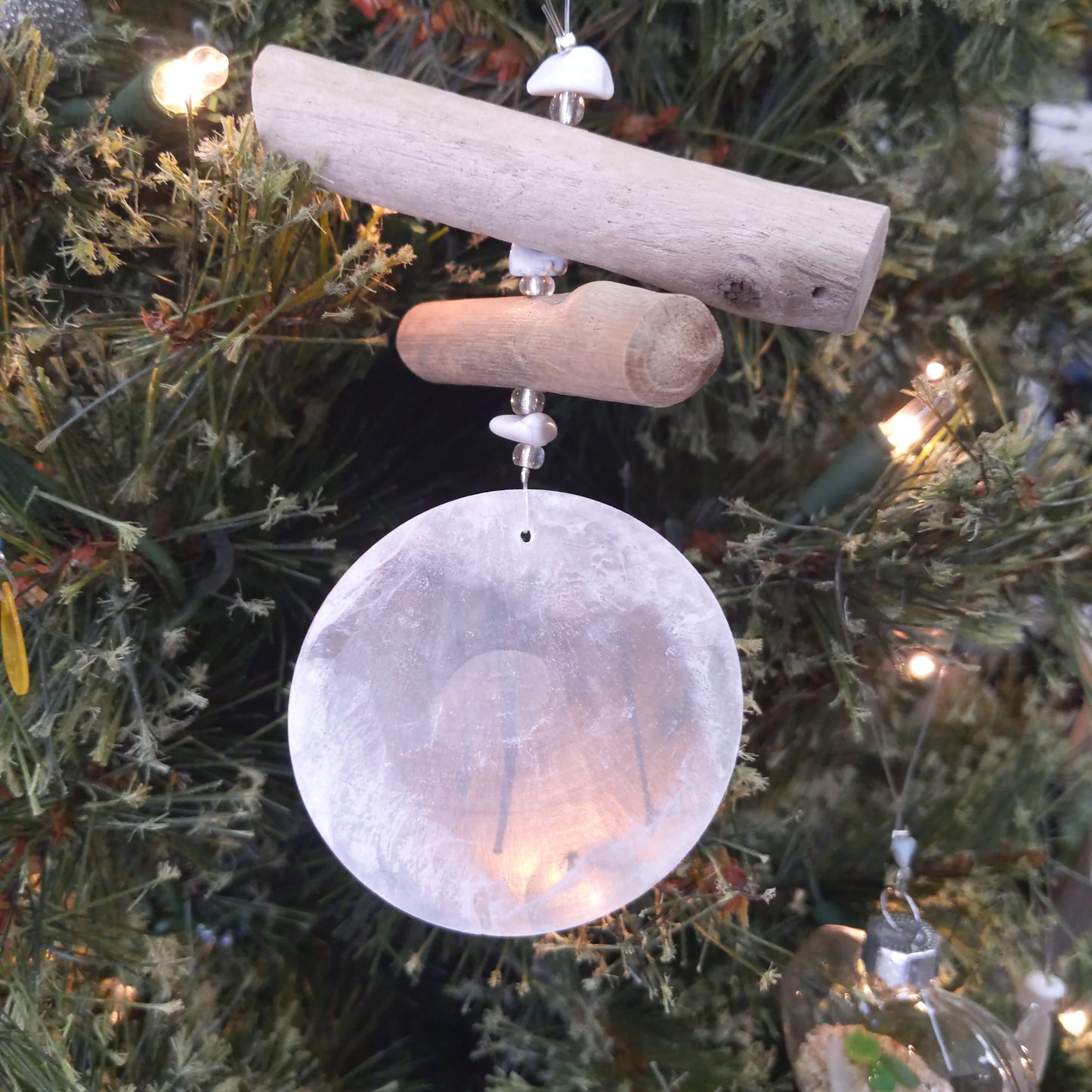Driftwood Capiz Shell Ornament