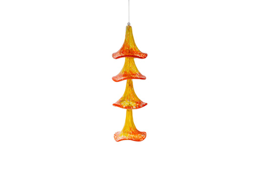 Art Glass Petunia Wind Chime/Sun Catcher