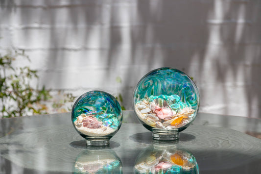 5" Assorted Art Glass Sea Globes
