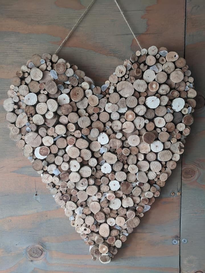Large Driftwood heart