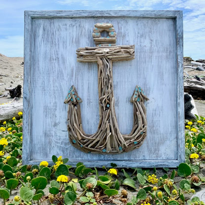 Large Driftwood Anchor