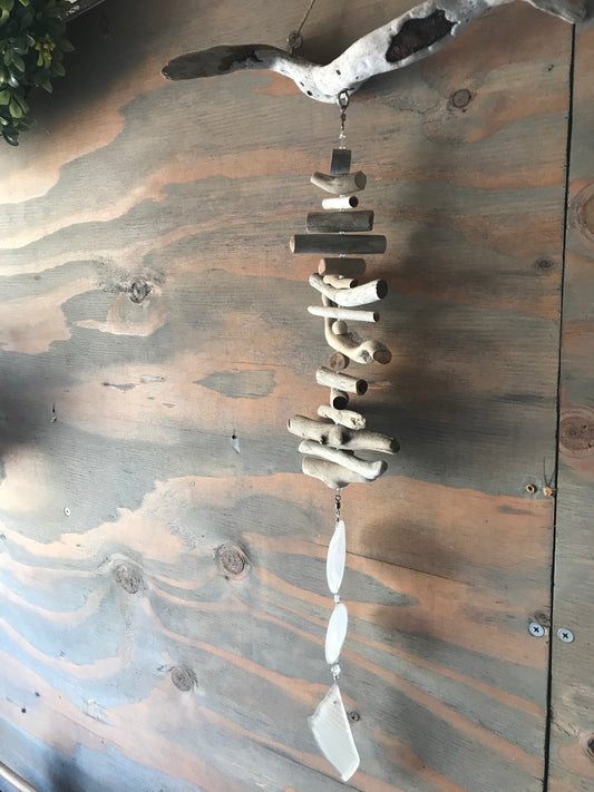 Driftwood Mobile w/ Frosted Glass