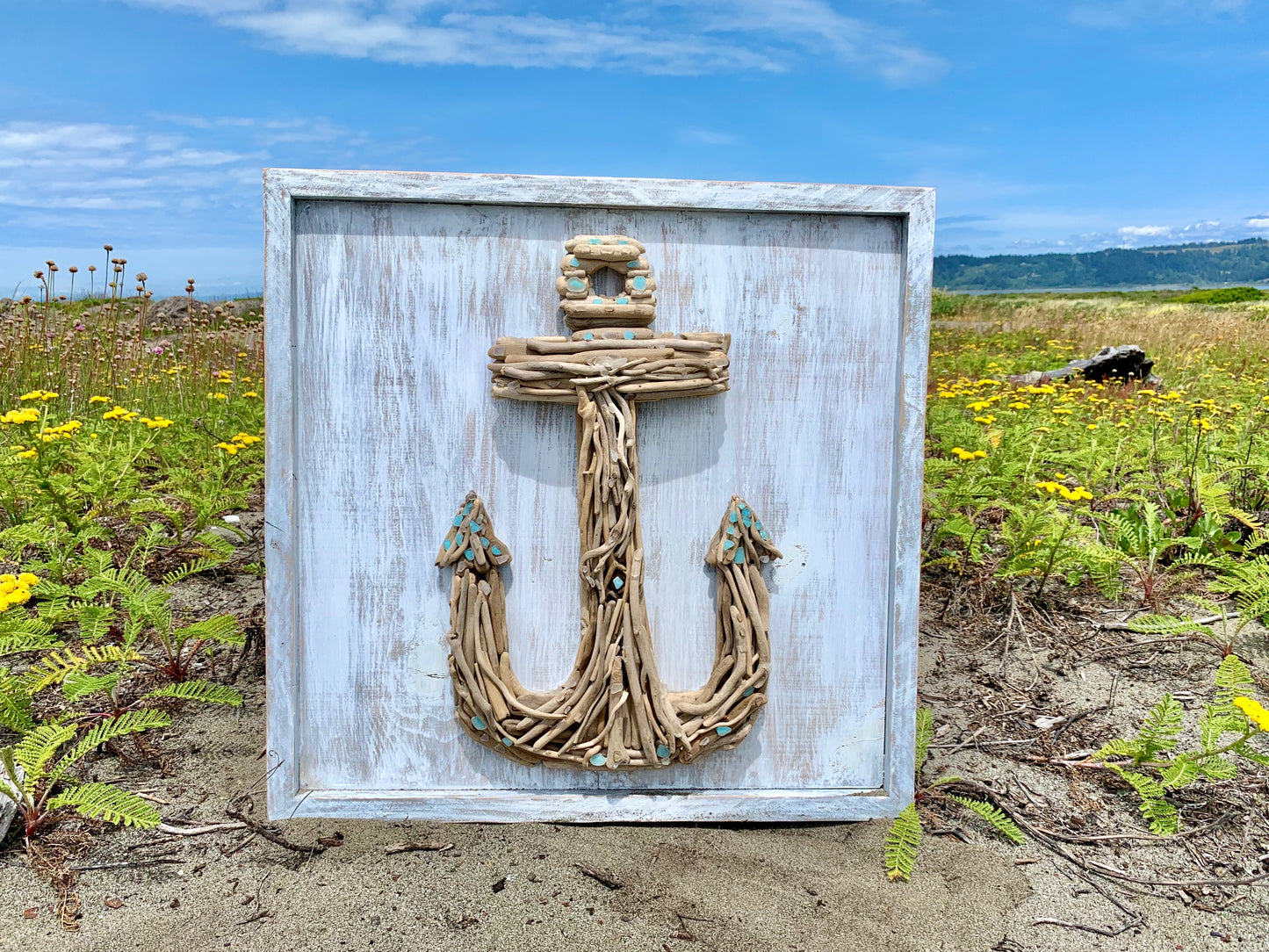 Large Driftwood Anchor